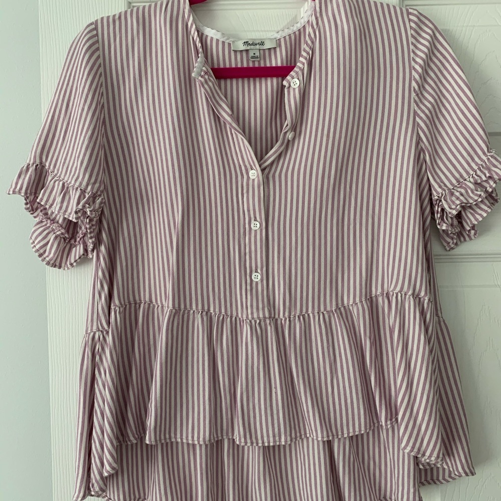 Madewell ruffle top